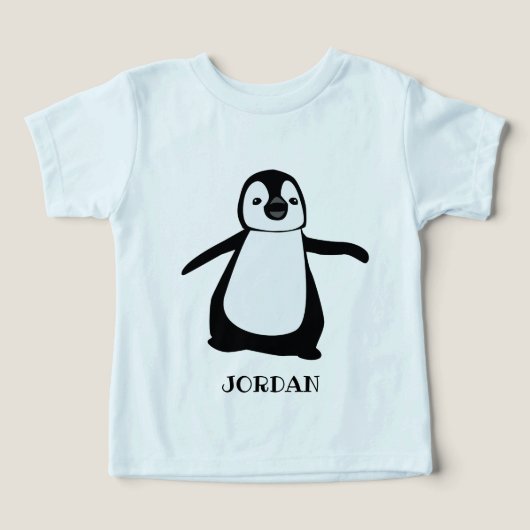 Niedliche Pinguin-Abbildung Personalisiert Baby (Design Vorderseite)