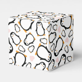 Niedliche Pinguin Baby Dusche Blue Boy Geschenkschachtel