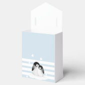 Niedliche Pinguin-Babydusche Geschenkschachtel (Geöffnet)