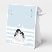 Niedliche Pinguin-Babydusche Geschenkschachtel (Rückseite)