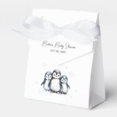 Niedliche Pinguin-Babydusche Geschenkschachtel (Vorderseite)