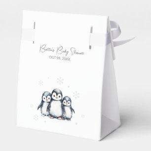 Niedliche Pinguin-Babydusche Geschenkschachtel