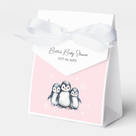 Niedliche Pinguin-Babydusche Geschenkschachtel