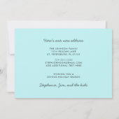 Niedliche Pinguin Beach Szene Familienurlaub Ankündigung (Rückseite)