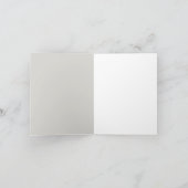 Niedliche Pinguin Blue Gray Baby Dusche Dankeskarte (Innenseite)