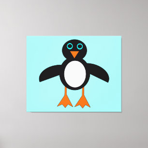 Niedliche Pinguin Canvas Print Leinwanddruck
