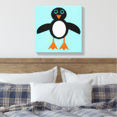 Niedliche Pinguin Canvas Print Leinwanddruck (Insitu (Schlafzimmer))