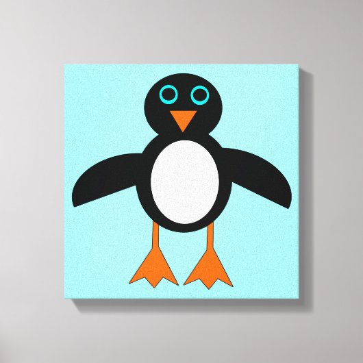 Niedliche Pinguin Canvas Print Leinwanddruck (Vorderseite)
