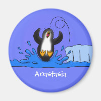 Niedliche Pinguin-Cartoon-Illustration