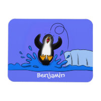 Niedliche Pinguin-Cartoon-Illustration