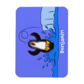 Niedliche Pinguin-Cartoon-Illustration Magnet (Vertikal)