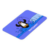 Niedliche Pinguin-Cartoon-Illustration Magnet (Linke Seite)