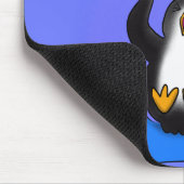Niedliche Pinguin-Cartoon-Illustration Mousepad (Ecke)