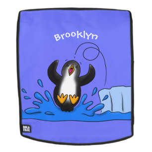 Niedliche Pinguin-Cartoon-Illustration Rucksack