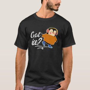 Niedliche Pinguin Eis Skaten Figur Skaten niedlich T-Shirt