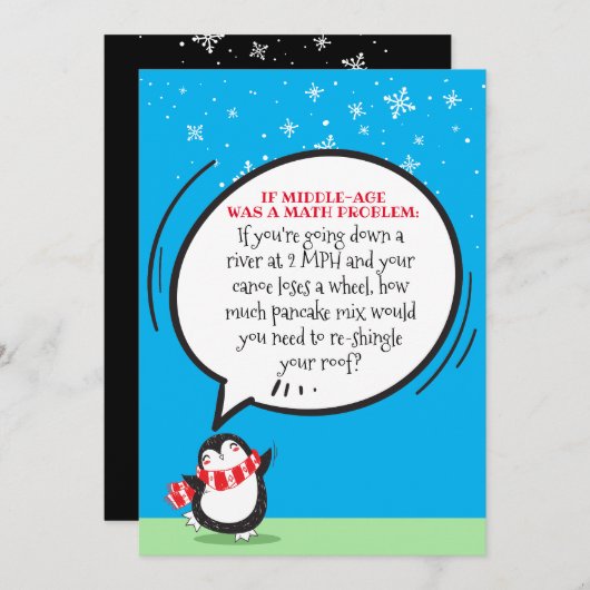 Niedliche Pinguin Funny Birthday Match Problem Car (Vorne/Hinten)