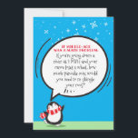 Niedliche Pinguin Funny Birthday Match Problem Car<br><div class="desc">Geburtstage können manchmal schwer zu nehmen... Keine Sorge.. Lass diesem skurrilen niedlichen Pinguin ein Lächeln zu jemandem, den du am Geburtstag Liebe hast. Mit einem albernen - zany mathematischen Problem, das die Verrücktheit des Mittelalters widerspiegelt. Bietet Platz für Ihren persönlichen Gruß innerhalb von Blue Skies ahead. Schließlich ist das beste...</div>