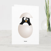 Niedliche Pinguin-Geburtstagskarte Karte (Rückseite)