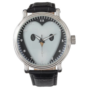 Niedliche Pinguin-Gesichter Armbanduhr