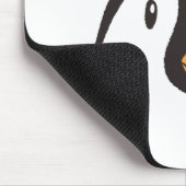 Niedliche Pinguin-Gesichter Mousepad (Ecke)