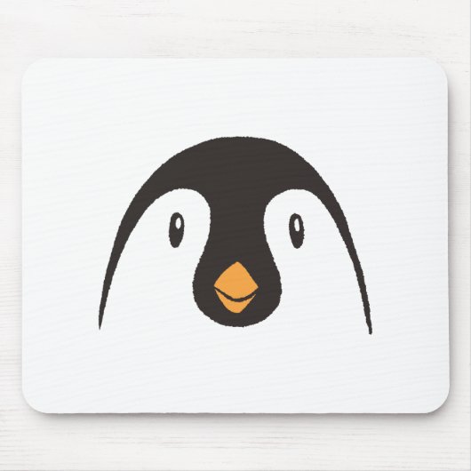 Niedliche Pinguin-Gesichter Mousepad (Vorne)