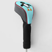 Niedliche Pinguin Golf Driver Cover Headcover (angewinkelt)