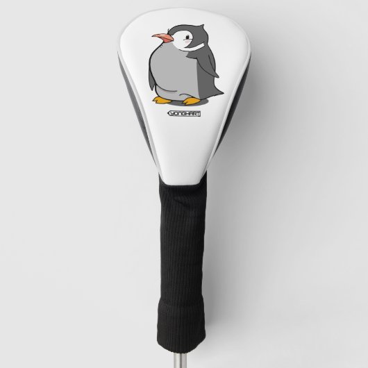 Niedliche Pinguin Golf Head Cover Headcover (Vorderseite)