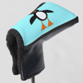 Niedliche Pinguin Golf Putter Cover Golf Headcover (3/4 Vorderseite)