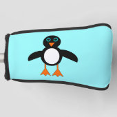 Niedliche Pinguin Golf Putter Cover Golf Headcover (Vorderseite)
