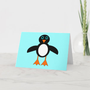 Niedliche Pinguin-Grußkarte Feiertagskarte