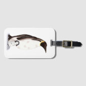 Niedliche Pinguin Illustration Gepäckmarke Gepäckanhänger (Vorderseite (Horizontal))