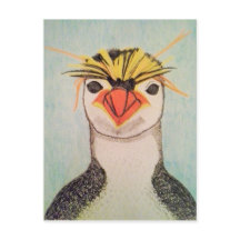 Niedliche Pinguin Illustration Postkarte