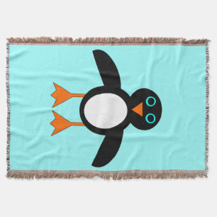 Niedliche Pinguin-Keule Decke