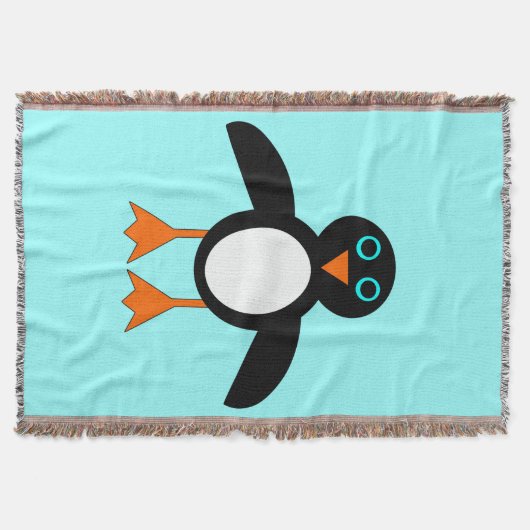 Niedliche Pinguin-Keule Decke (Vorderseite)