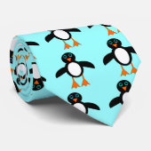 Niedliche Pinguin-Krawatte Krawatte (Gerollt)