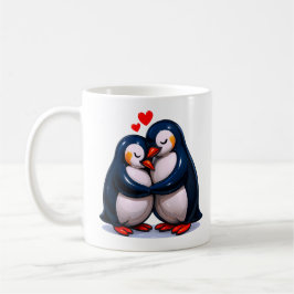 Niedliche Pinguin-Liebe Kaffeetasse