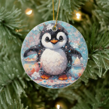 Niedliche Pinguin-Ornament