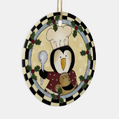 Niedliche Pinguin-Ornament Keramik Ornament (Rechts)