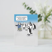 Niedliche Pinguin-Party-Postkarte Postkarte (Stehend Vorderseite)