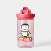 Niedliche Pinguin Personalisierte Wasserflasche fü Trinkflasche (Vorne)