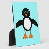 Niedliche Pinguin Plaque Fotoplatte (Seite)