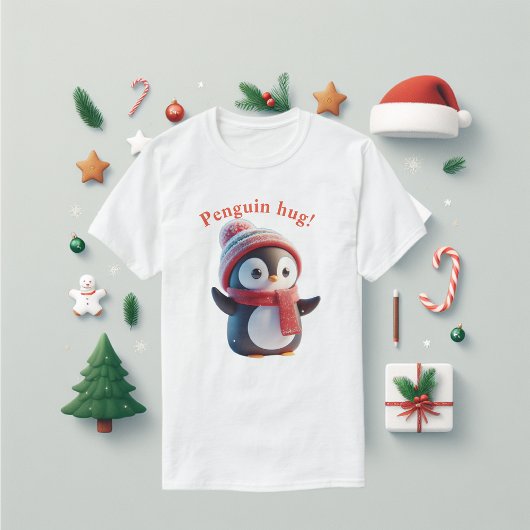 Niedliche Pinguin-Schläger T-Shirt