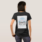 Niedliche Pinguin Squad T-Shirt (Schwarz voll)