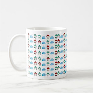 Niedliche Pinguin- und iglooförmige, nahtlose Druc Kaffeetasse