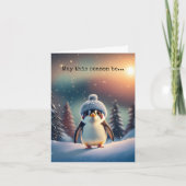 Niedliche Pinguin-Urlaubskarte Feiertagskarte (Vorderseite)