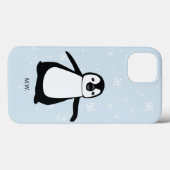 Niedliche Pinguin Winterschneebild Case-Mate iPhone Hülle (Rückseite (Horizontal))