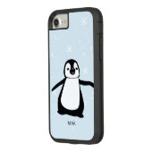 Niedliche Pinguin Winterschneebild Case-Mate iPhone Hülle (Hinten/Links)