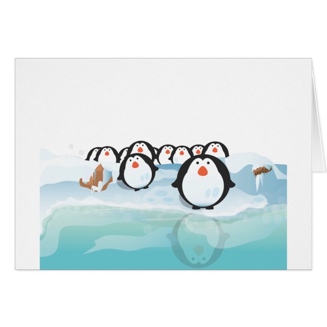 Niedliche Pinguine (Vorderseite (Horizontal))