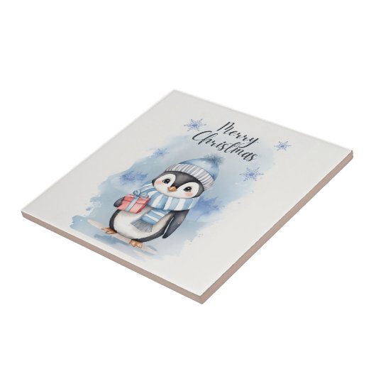 Niedliche Pinguine 2 Fliese (Seite)