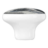 Niedliche Pinguine auf Beach Keramik Pull Keramikknauf (Seitenansicht)